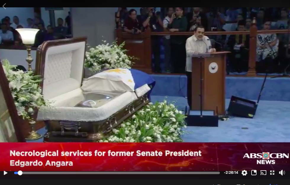 Craving for a statesman: Notes from Senate’s necrological service for former Sen. Edgardo Angara